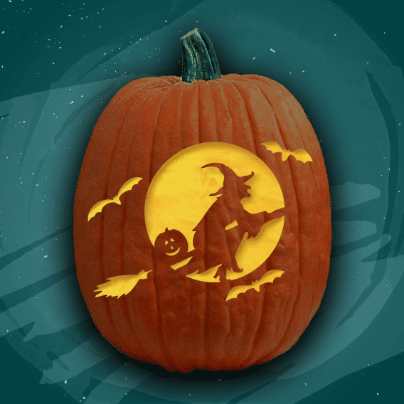 A Night Out On The Town – Free Pumpkin Carving Patterns
