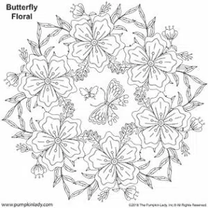Butterfly Floral Mandala
