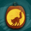 Under an October Moon - A free pumpkin carving pattern by Lisa B - The Pumpkin Lady